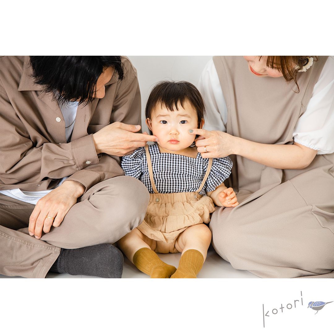 1歳バースデー　1歳誕生日　記念日撮影