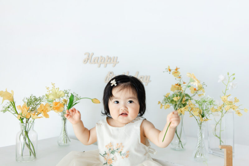 1歳になったよ！🧁（1歳バースデー）