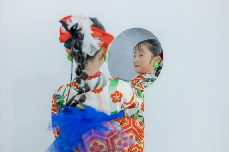鏡の中の私は✨（七五三撮影）
