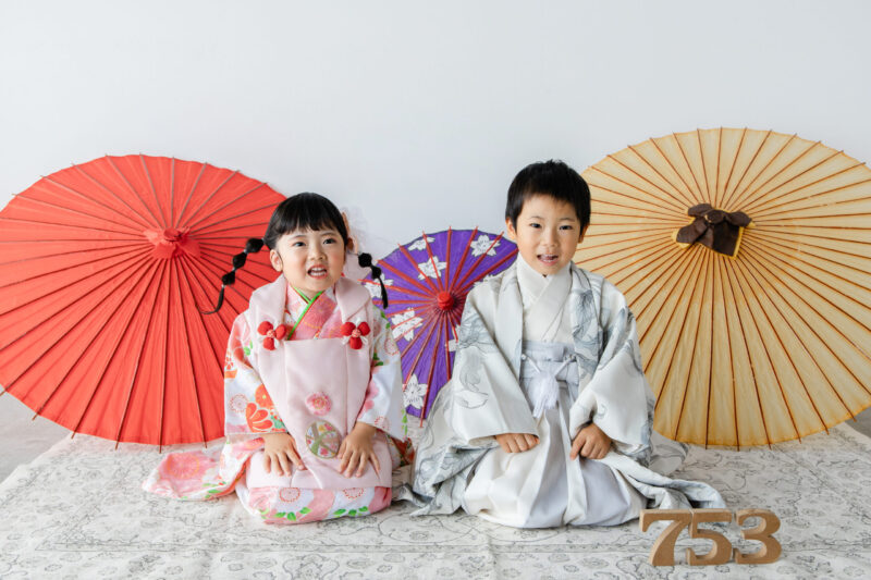 2人でなーらんだ！🌼（七五三撮影）