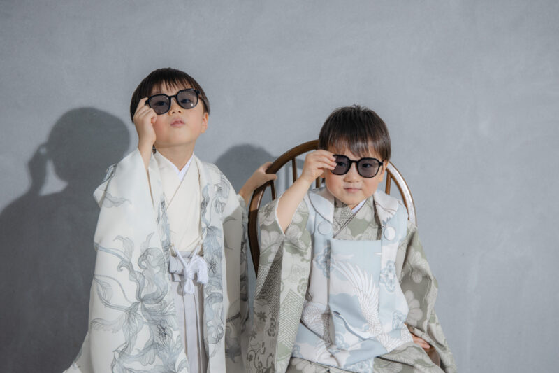 イケてる俺たち😎🌟（七五三スタジオ撮影）