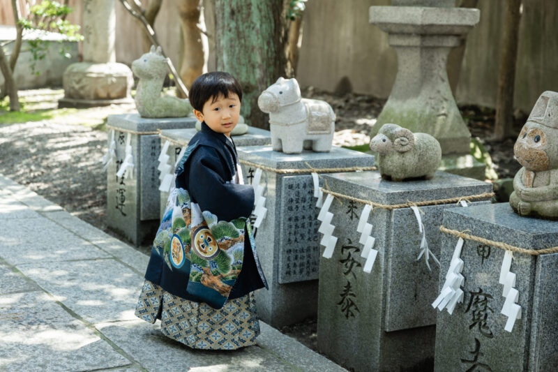 干支の動物さんたちと🐯（七五三撮影）