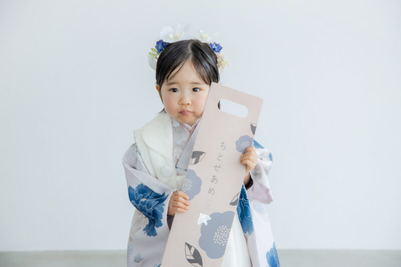 お口ぷっくり、千歳飴ぎゅっと😚（七五三撮影）