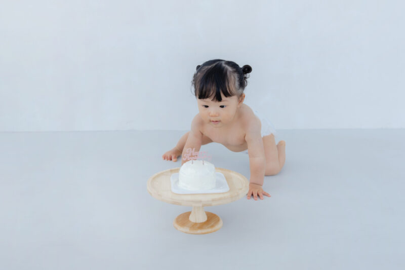 ケーキまでもうちょっと！(1歳バースデー撮影)